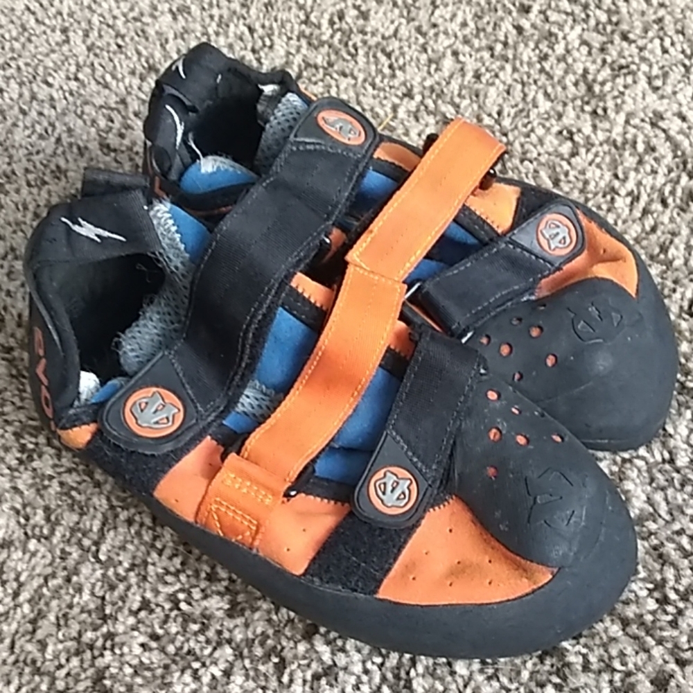 Evolv climbing shoes